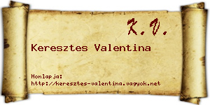 Keresztes Valentina névjegykártya